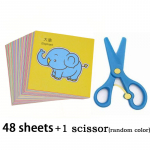 48 vnt Vaikų rankų darbo popieriaus karpinių knygų amatų žaislai &bdquo;pasidaryk pats&ldquo; Vaikų amatai Animaciniai filmukai &bdquo;Scrapbooking&ldquo; popieriniai žaislai vaikams mokosi žaislai Dovanos
