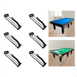 6 Pieces Billiards Table Pocket Rails Falling Equipment Easy to Install Replacement Style D