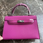 24 Nauja Natūralios Odos Moteri&scaron;ka Rankinė Su Delno Ra&scaron;tu Mini 22CM25 Krep&scaron;ys Sidabrinė Sagtis Rankinė Vienu Petimi Įstrižai 22CM+2 shoulder straps without lock