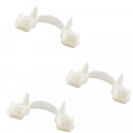 3 poros i&scaron;traukiamų tikrovi&scaron;kų vampyrų zombių ilčių, skirtų karnavaliniam kausplay rekvizitui