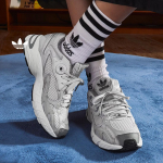 Adidas Riestainio batai - Adidas ASTIR Platforminiai batai su storu padu ir tinkleliu vir&scaron;uje - Adidas Trifolia JP6353 35.5 pilka