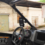 UTV ATV Telefono Laikiklis Vandeniui Atsparus Laikiklis Polaris RZR Ranger General Pioneer Talon Can Am Commander Maverick X3-X67A juoda