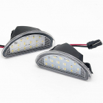 2vnt 15 SMD LED automobilių automobilio valstybinio numerio ženklo &scaron;viesos lempos baltos spalvos priedai dalys, skirtos Toyota Aygo MK I 2005-2014 automobilių modeliui