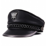 Odinis moteri&scaron;kas skydelis Beretas Newsboy Paperboy Bakerboy Fisherman Style Fiddler Cabbie Captain Sailor Hat L(55-56cm) juoda