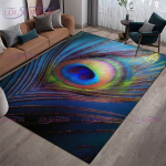 &Scaron;iuolaikiniai prabangūs spalvoti plunksnų kiliminiai kilimėliai svetainės neslystantys kilimėliai kavos staliuko prie&scaron;kambario grindų kilimėlio dekoravimui 120cm x 160cm
