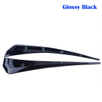 Rhyming &scaron;oninio sparno ventiliacijos oro sparno dangčio apdaila ABS 3D lipduko i&scaron;metimo anga, tinkama Civic 2016-2018 Type R FK8 i&scaron;orei Glossy Black black