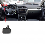 Skirtas VW Tiguan MK2 2017 2018 m. automobilio priekinio prietaisų skydelio oro kondicionieriaus i&scaron;leidimo angos oro kondicionavimo angų skirtuko spaustukas 1pc left side black