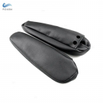 Sėdynės porankio odinis užvalkalas Citroen C4 Peugeot 307 2008 2009 2vnt vairuotojo ir keleivio pusės sėdynės porankio rankenos dangtelio apdaila juoda