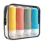 4 vnt. / rinkinys 90 ml kelioninis užpildomas buteliukas, ne&scaron;iojamas, nepralaidus, daugkartinio naudojimo losjonas &scaron;ampūnas burnos skalavimo priemonė, kosmetika B