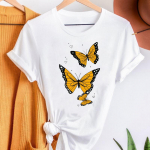 Butterfly Love Heart Trend 90s Apranga Kasdieniai trumpomis rankovėmis marginti mar&scaron;kinėliai Vasaros mados mar&scaron;kinėliai Lady FeUnisex grafiniai mar&scaron;kinėliai L
