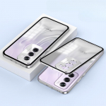 Atsparus smūgiams telefono dėklas, skirtas OPPO Reno 12 Pro aliuminio lydinio metalo rėmas Matinis skaidrus akrilinis galinis dangtelis, skirtas Reno 12Pro Reno 12 Pro sidabras