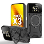 Skirtas Xiaomi Poco X3 NFC dėklas Magsafe magnetiniam belaidžio įkrovimo dėklui PocoX3 X3 X 3 Pro žiediniam stovui telefono galinis dangtelis For Poco X3 NFC