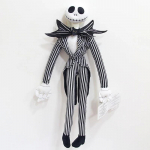50cm Ko&scaron;maras prie&scaron; Kalėdas Džekas Skelingtonas Pliu&scaron;iniai Žaislai Lėlė Skeletas Džeikas Pliu&scaron;iniai Kim&scaron;ti Žaislai Vaikams Vaikams Dovanos Height 50cm juoda