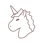 Tampon en bois - Graine cr&eacute;ative - Licorne - Bois massif - Caoutchouc - Fabriqu&eacute; en France