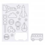 15 magnets blancs &agrave; d&eacute;corer - Transport