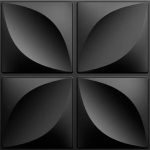 12 vnt 30 cm x 30 cm 3D tekstūruotos sienų plok&scaron;tės Lengvai valomos Nemokamas pjovimas virtuvei Svetainės miegamojo biuro fonas 12pcs juoda