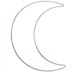 Forme en m&eacute;tal - Multicolore - Demi-lune - 19,5 x 25 cm - Int&eacute;rieur - Salon