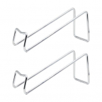 2 vnt. Vyno butelių laikiklis Metalinis vyno stovas stalvir&scaron;iui Laikymo vietą taupantis Vyno ekspozicinis stovas Dekoratyvinis namų papuo&scaron;imas 2pcs sidabras