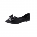 2024 Kar&scaron;tas I&scaron;pardavimas Moteri&scaron;ki Batai Seklios Moteri&scaron;kos Balerinos Mada Virvelės Karoliukai Suknelės Balerinos Moteri&scaron;ki Nauji Bateliai su Drugelio Mazgu Vienspalviai Plok&scaron;čiapadžiai 35