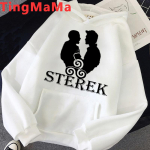Hoodie Paauglys Vilkas vyrams, Stilinski 24, Lahey McCall, Kawaii megztinis, Madingas džemperis, Unisex Streetwear 90-ųjų džemperiai S