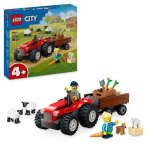 LEGO City 60461 Tracteur agricole rouge avec remorque et moutons - Jeu pour enfants 4 ans balta