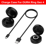 Suderinamas su Oura Ring 4 kartos 3 kartos įkrovimo dėklu Ne&scaron;iojama saugi įkrovimo stotelė su USB-C laidu i&scaron;maniojo žiedo priedams Size 9