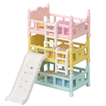 Sylvanian Families Baldai [Vaiki&scaron;ka dviauk&scaron;tė lova] Ka-219 ST ženklas, nuo 3 metų, Žaislinis lėlių namelis, Sylvanian Families, EPOCH beige