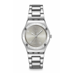 Swatch IRONY MEDIUM PETAL BLISS Pilkas rie&scaron;inis laikrodis, YLS237G, Moteri&scaron;kas, pilka spalva