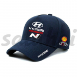 Hyundai Motorsport N serijos siuvinėta beisbolo kepuraitė vyrams ir moterims, reguliuojama lenktynių komandos kepurė, automobilių entuziastų, laisvalaikio, lauko sporto kepurė black