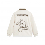 Li Ning X Disney Monstrų universitetas Spalvų blokų vilnos &scaron;ilta laisvo mezgimo ilgomis rankovėmis striukė Vyri&scaron;ka striukė AFDT655-3 XL