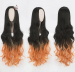 Kamado Nezuko Anime Cosplay Kostiumas, Kimono, Kimetsu No Yaiba, Perukas, Vienodas, Helovinas, Moterys, Vaikai XXL smėlis