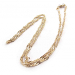 Les Tr&eacute;sors De Lily [C7355] - Chaine / Collier Plaqu&eacute; Or 'Singapour' 45 cm 2. 5 mm