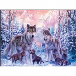 5D &bdquo;pasidaryk pats&ldquo; deimantų pie&scaron;imas Vilko pora Gyvūnų paveikslas Kalnų kri&scaron;tolas Deimantinis siuvinėjimas 20X30CM