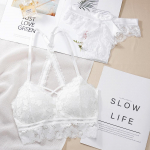 Moterų apatinio trikotažo rinkinys Sexy Beauty Back Brace Lace Tu&scaron;čiaviduriai nėrinių rinkinys Y-Back Liemenėlės trumpų rinkinių apatinis trikotažas Intymus apatinio trikotažo rinkinys be vielos L/38