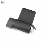 Skirta Hyundai Solaris Verna 2010-2016 i20 2009-2015 Accent 2012-2017 Hand Braid automobilio vairo dangtelio apsauga oda juoda