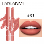 Handaiyan 8 Colors Matte vandeniui atsparus Velvet Nude lūpų dažai Pink Red Sexy Matt Matinis Ilgalaikis Pigments Makiažo 01