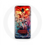 Coque pour Samsung Galaxy J5 2017 Stranger Things Teaser Saison 4 Affiche Personnages Art