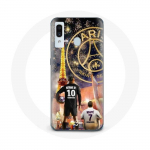 Coque pour Samsung Galaxy A20 PSG Neymar et Mbapp&eacute; Joyeux no&euml;l
