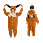 Evi onesie vaikams Vienas gabalas Pižama Vaikams Kigurumi Helovino Cosplay Kostiumas &Scaron;ventės Dovana 100 lydinys oranžinės spalvos