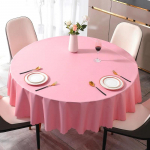 Paprasto verslo stiliaus vienspalė apvali staltiesė, stora, daugiaspalvė stalo danga, vandeniui atspari, atspari aliejui, plaunama, stalo užvalkalas 180cm round 1pcs