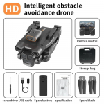 Naujas H12 Mini Drone HD ESC trijų kamerų plataus kampo optinio srauto lokalizavimas WIFI FPV keturių krypčių kliūčių i&scaron;vengimo RC keturkopterio žaislas 1 battery juoda