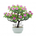 1vnt dirbtinių gėlių medžio vazoninis bonsai namų biuro sodo darbalaukio dekoras violetinė