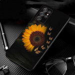 Saulėgrąžų telefono dėklas, skirtas Samsung S24 S23 S22 S21 S20 Ultra S20 S22 S21 S10E S20 FE S24 Plus S24Plus