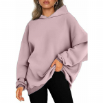 Madingi Nauji Ilgomis rankovėmis Kasdienis gobtuvas su gobtuvu, megztinis Moteri&scaron;kas Rudeninis laisvas vilnos megztinis Moteri&scaron;ki žieminiai drabužiai Tvirtas &scaron;iltas paprastas moteri&scaron;kas megztinis 24893 S balta