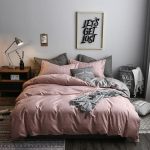 Skalbta medvilninė lova keturių dalių patalynė antklodės užvalkalas 2.2 meters four-piece set