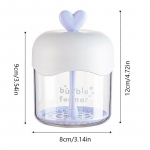 Ne&scaron;iojamas veido valiklis du&scaron;o vonios &scaron;ampūnas gelis putų formavimo burbuliukų presavimo putotojas prietaisas valymo putojantis puodelis makiažo &scaron;alinimo įrankis raudona