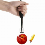 Vaisių obuolių kriau&scaron;ių &scaron;erdies valiklis, plieninis &bdquo;Easy Twist Core Seed Pitter Kitchen House&ldquo; įrankis 18*2cm