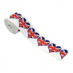 &bdquo;Union Jack&ldquo; juostelė 38 mm JK vėliava spausdinta &bdquo;Grosgrain&ldquo; juostelė, skirta plaukų lankelių gamybos reikmenims, jubiliejinė juostelė A paragraph