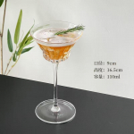 1/2 vnt. japoni&scaron;ko stiliaus martini taurė su apverstu kra&scaron;tu, kūrybingos kokteilių taurės, auk&scaron;tos bok&scaron;to taurės, paprasta martini taurė 1PCS