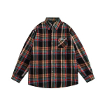 2024 m. raidės ilgomis rankovėmis mar&scaron;kinėliai japoni&scaron;ko Honkongo stiliaus laisvi mar&scaron;kinėliai berniukams, vasari&scaron;ki, madingi, universalūs, laisvalaikio paltai M raudona